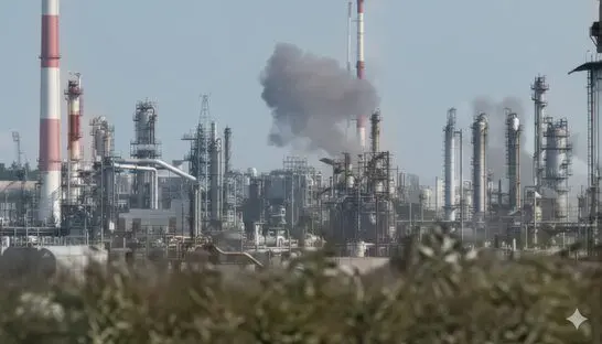 У рф влучили по нафтопереробному заводу “Орскнефтеоргсинтез” (відео)