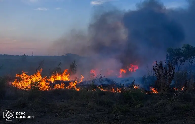 В Одеській області спалахнули масштабні пожежі: загинула жінка, троє людей постраждали