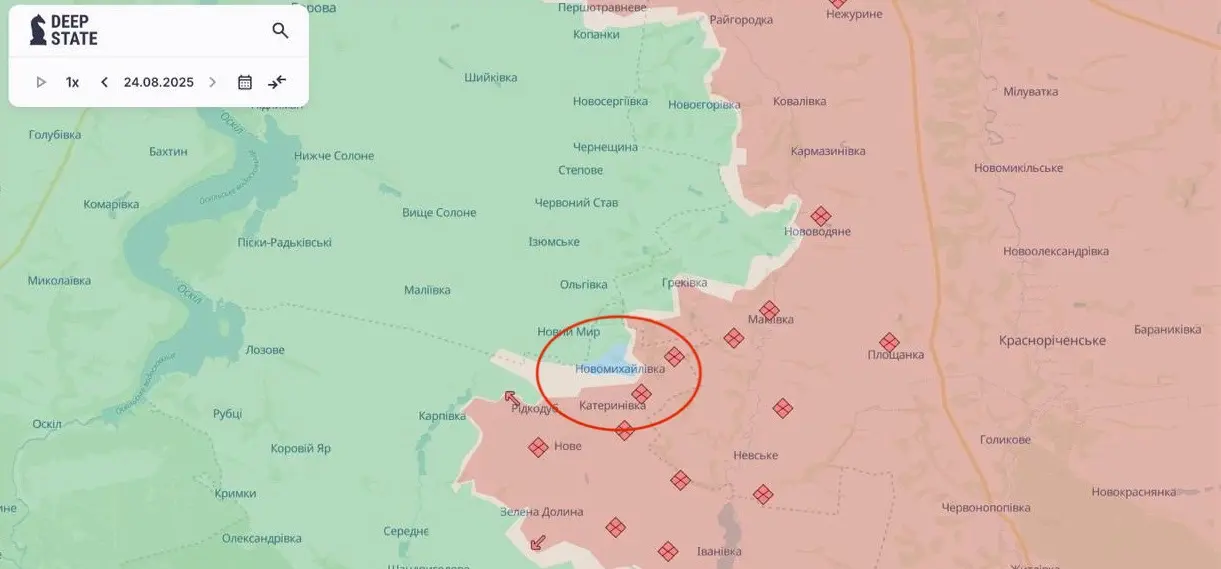Над Новомихайлівкою – знову український прапор, а РФ наблизилася до Куп’янська