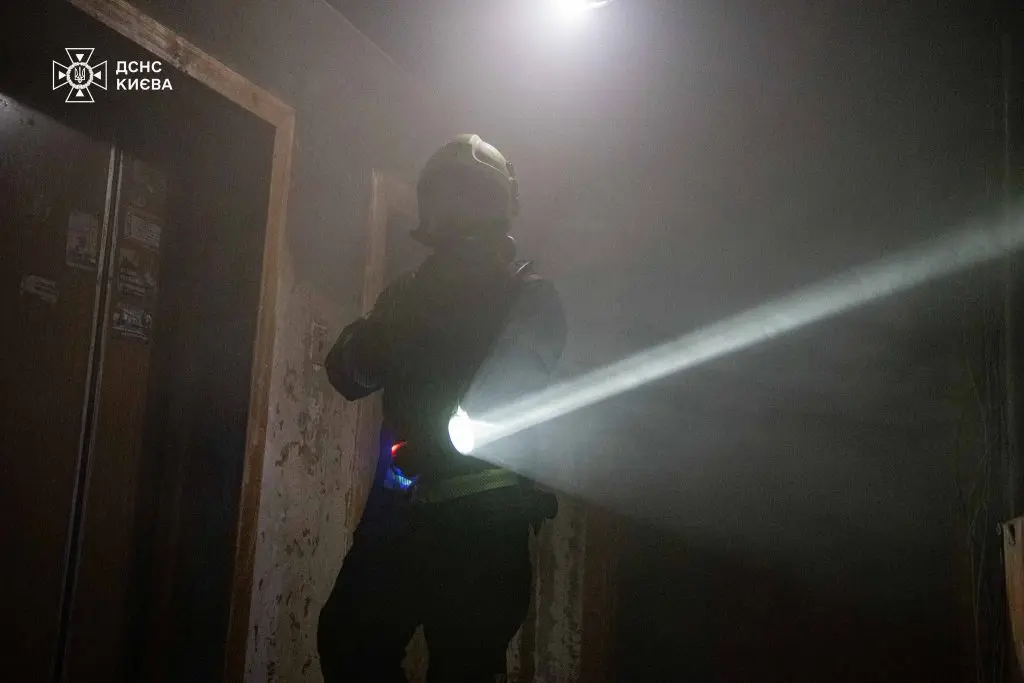 У Дніпровському районі столиці при пожежі в п’ятиповерхівці загинула жінка (відео)