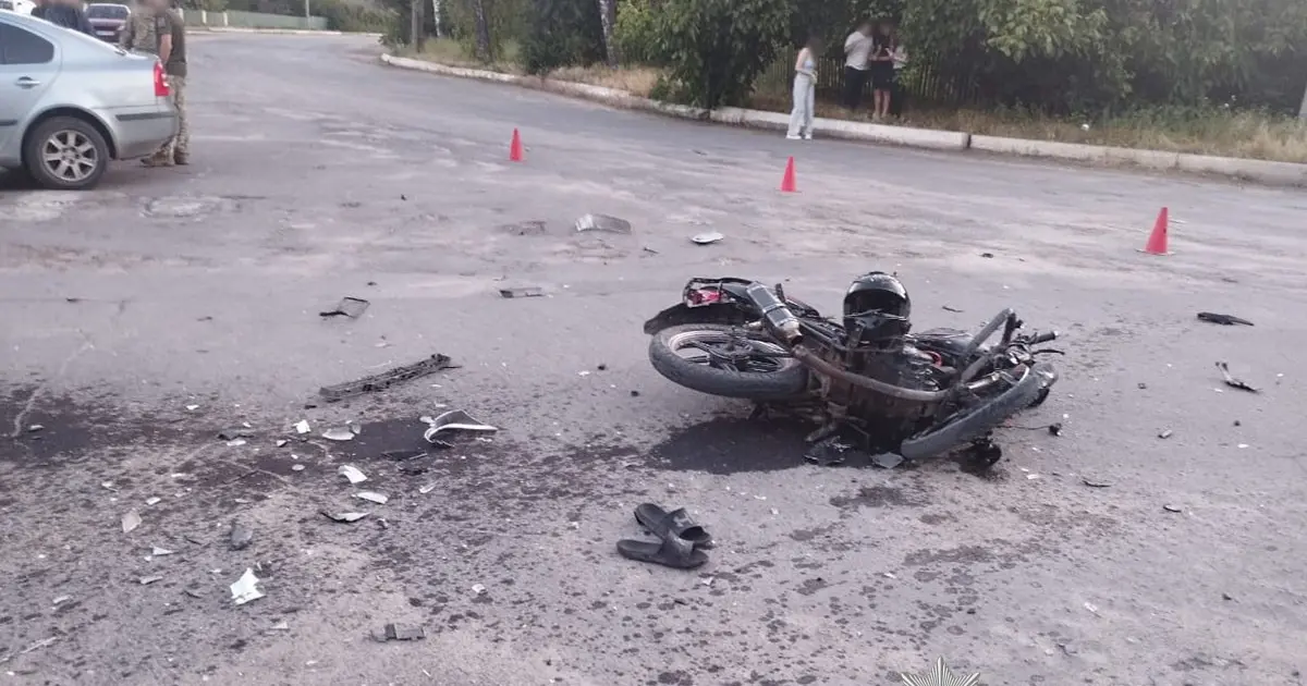 На Вінниччині внаслідок ДТП постраждав 17-річний керманич мотоцикла