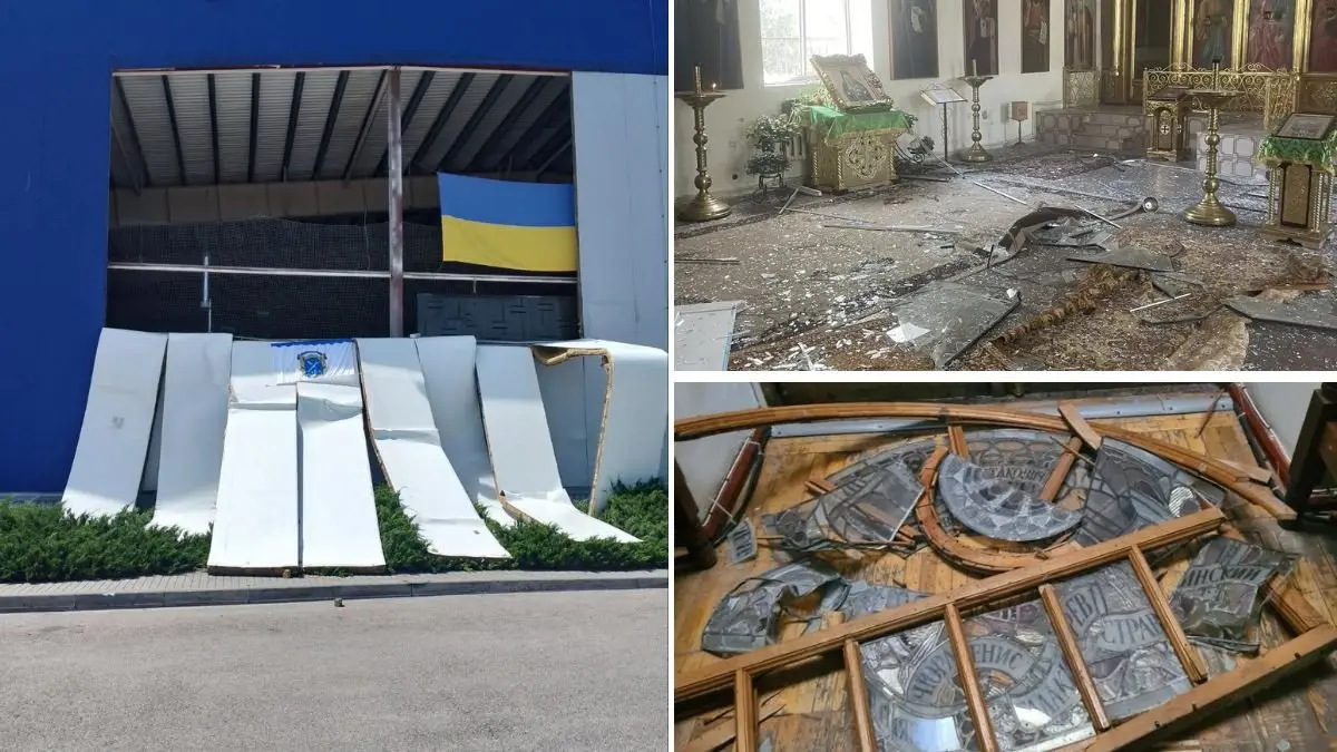 Злочини проти культури, спорту та релігії: у Дніпрі через ракетний удар рф постраждали Льодова арена, Органна зала та храм