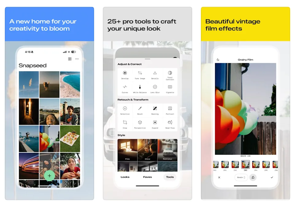 Google повністю переробив фоторедактор Snapseed для iOS