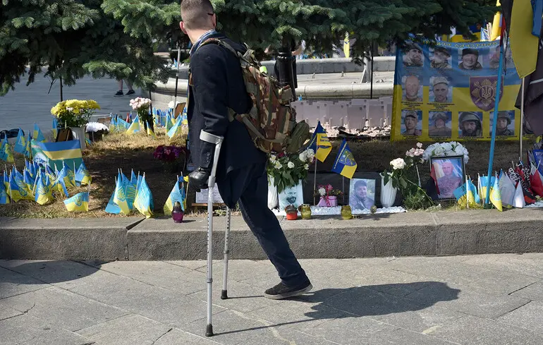 У Києві пройшла акція на підтримку полонених військових 32 бригади
