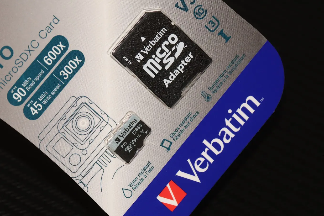 Verbatim Pro microSDHC U3 – карта для відео 4К
