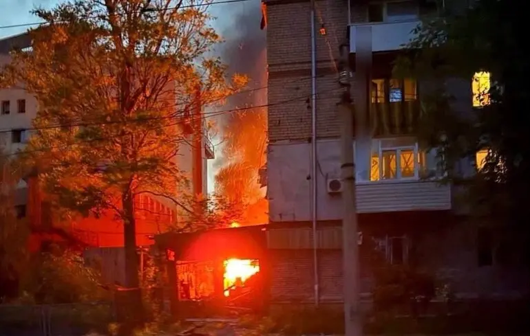 У Запоріжжі після російської дронової атаки спалахнули пожежі - ОВА