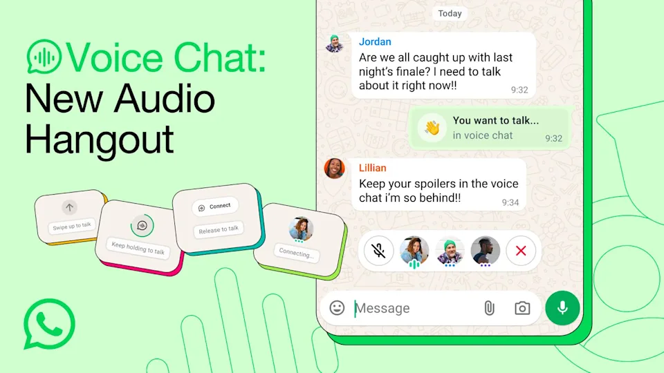 “Аудіо-тусовки” WhatsApp тепер відкриті для групових чатів