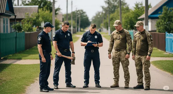 Під час рейду ТЦК на Прикарпатті чоловік погрожував поліцейському сокирою — що відомо