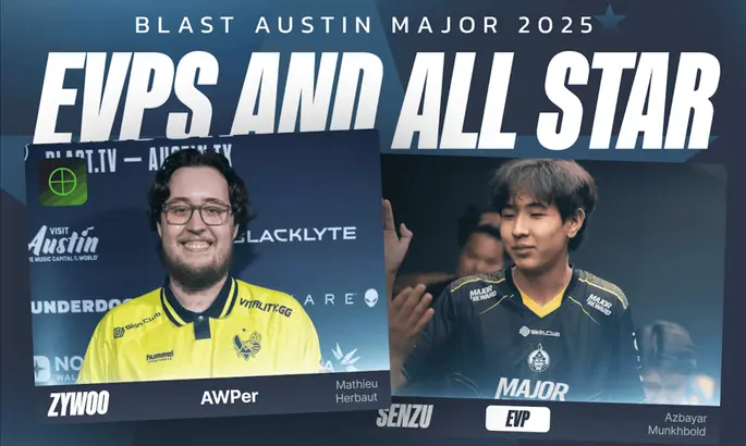 Стала известна символическая сборная BLAST.tv Austin Major 2025