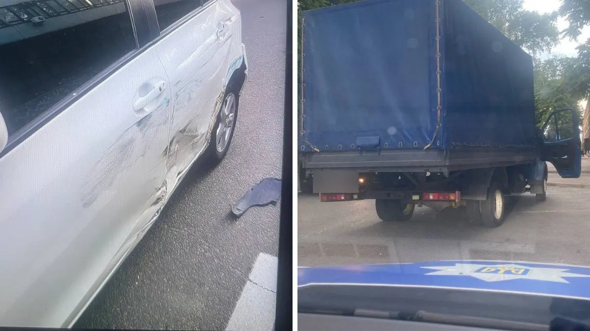 У Дніпрі п'яний водій ГАЗ, позбавлений права керування, врізався у два автомобілі Toyota