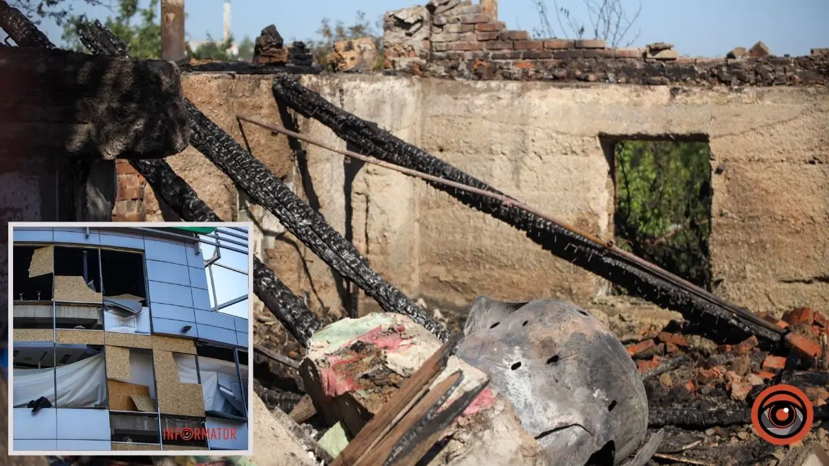 Вщент зруйнований будинок та понівечений ТЦ: фоторепортаж Інформатора з місць ворожої атаки у Дніпрі 30 серпня