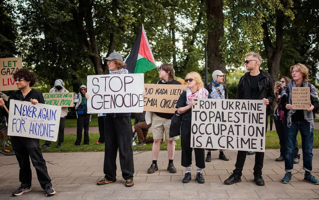 У Литві – протест проти дій Ізраїлю в секторі Гази на тлі візиту глави МЗС