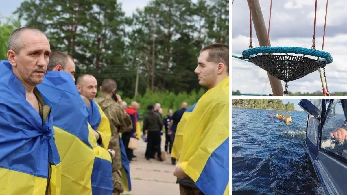 Повернення воїнів з полону, відновлення дитячого майданчика та врятовані жінка з дітьми: топ добрих новин тижня
