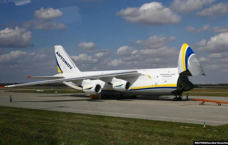 У небі над Київщиною вперше з 2022 року пролетів транспортний літак Ан-124 "Руслан"