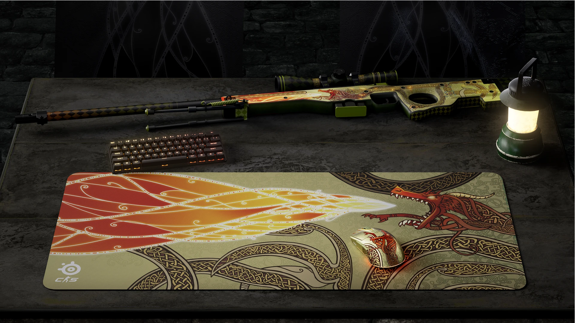 SteelSeries випустила бездротову мишу з дизайном Dragon Lore з CS2