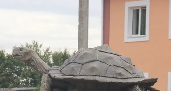 У Черепашинцях встановили пам’ятник черепасі