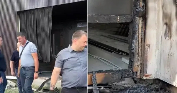 На кладовищі у Самборі підпалили будинок для прощань