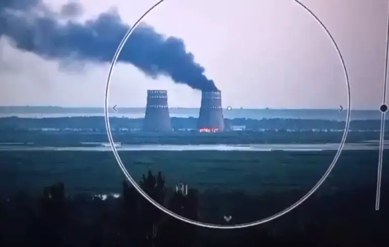 Пожежа поблизу Енергодара: дим від лісової пожежі сягнув району Запорізької АЕС