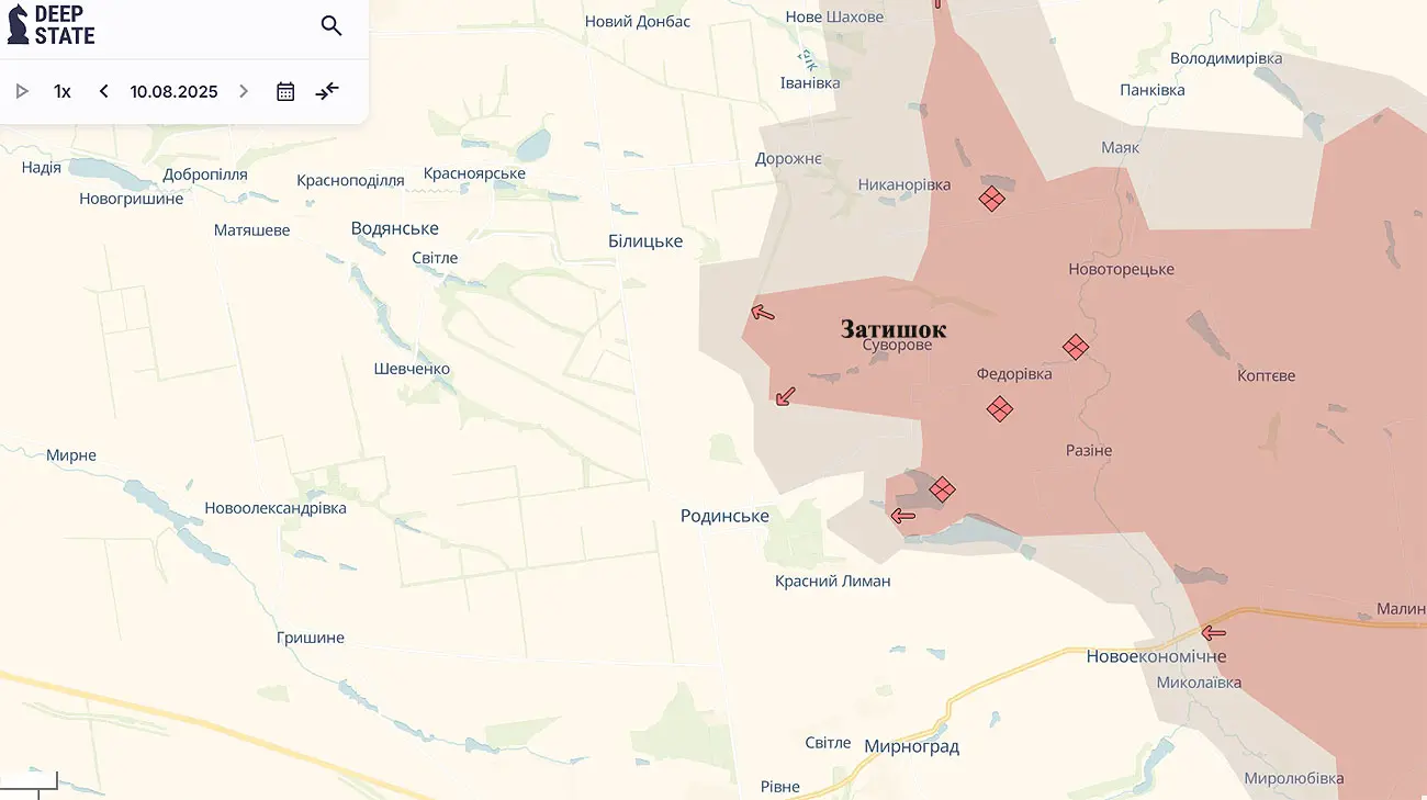 Російські війська захопили село Затишне на Донеччині