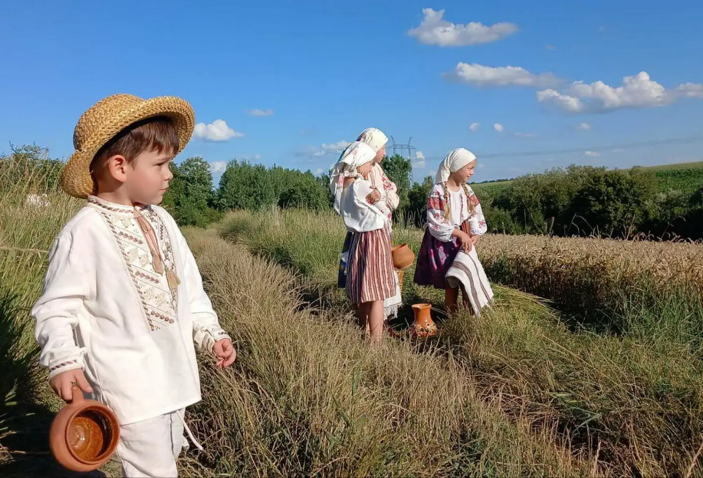 Обжинки першого снопа: у селі на Вінниччині відтворили давній український обряд