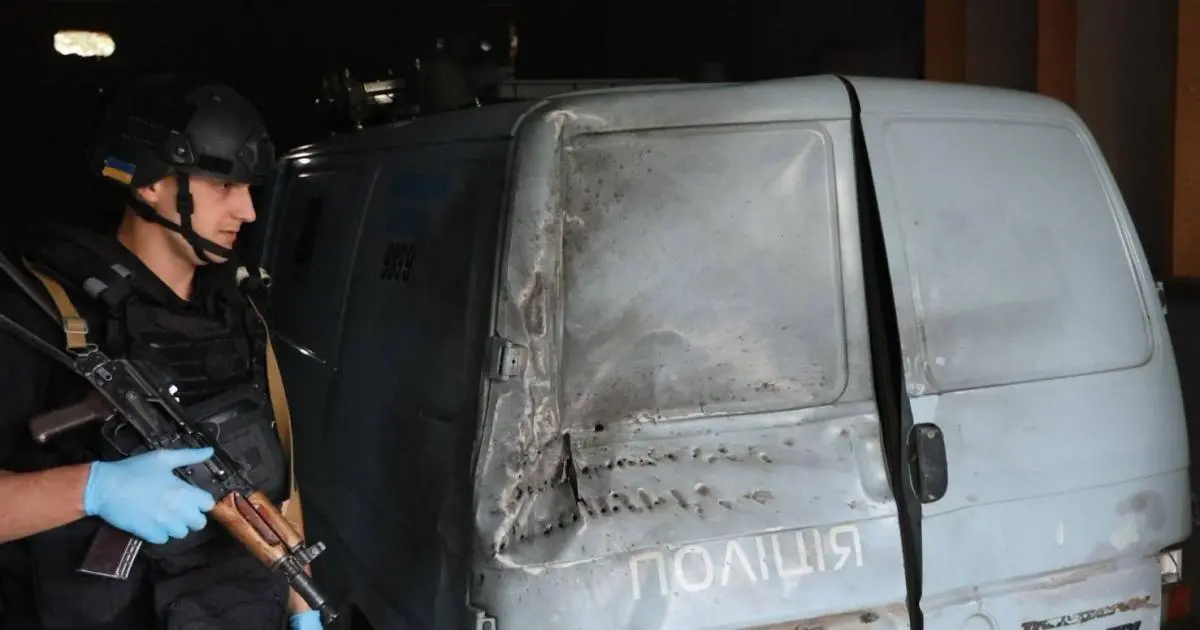 Поліцейський став мішенню для російського дрона на Харківщині