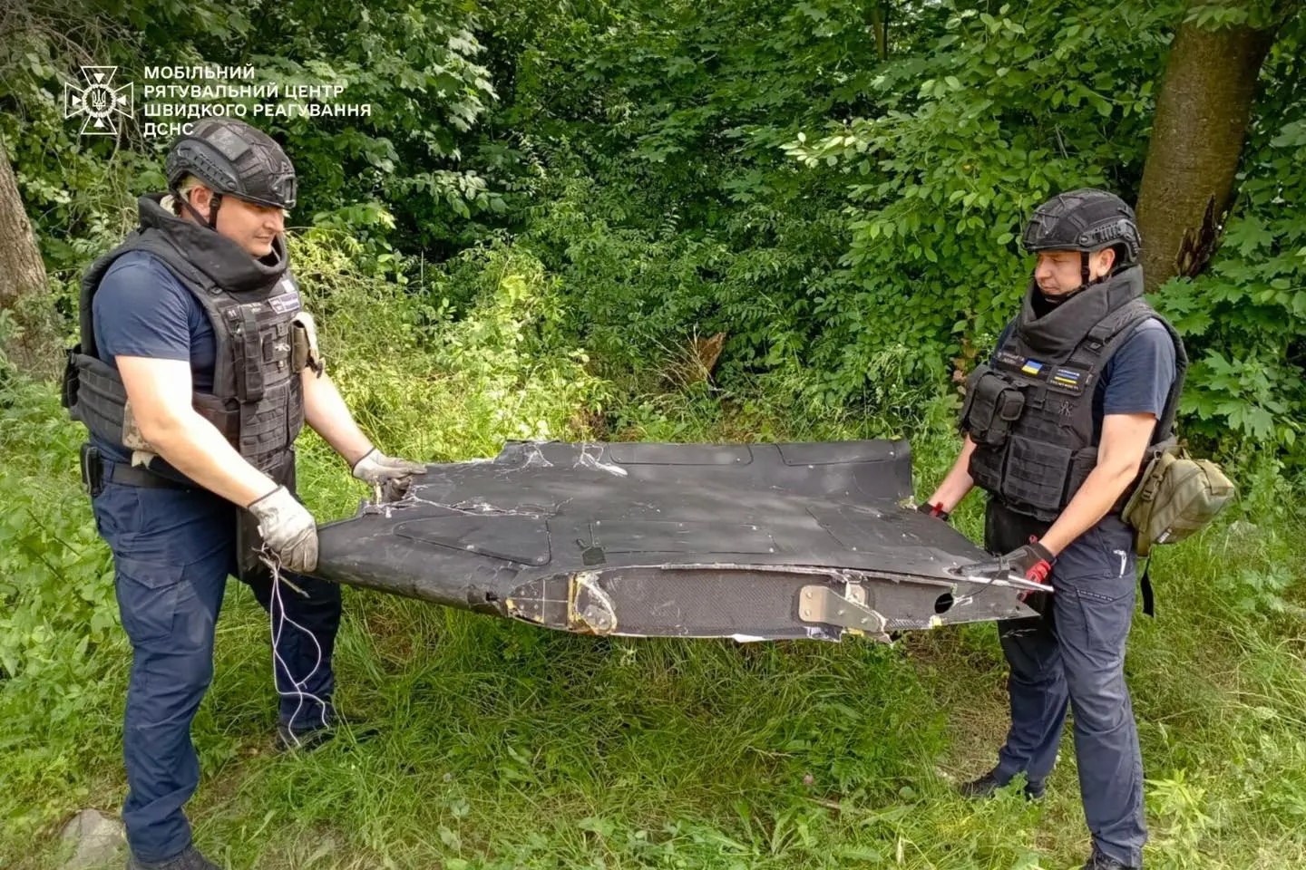 На Київщині знайшли бойову частину ворожого БпЛА та артилерійські снаряди