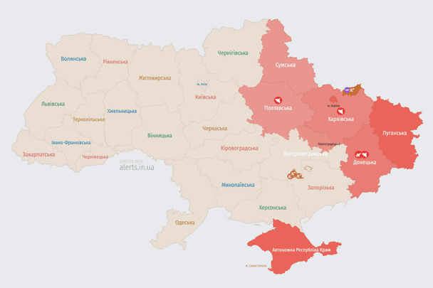 Україну атакують ворожі БпЛА: куди рухаються цілі