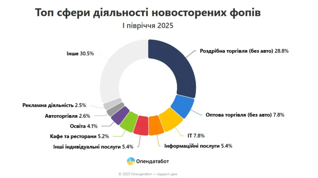 В Україні впала кількість закритих ФОПів: побільшало "одноденок"