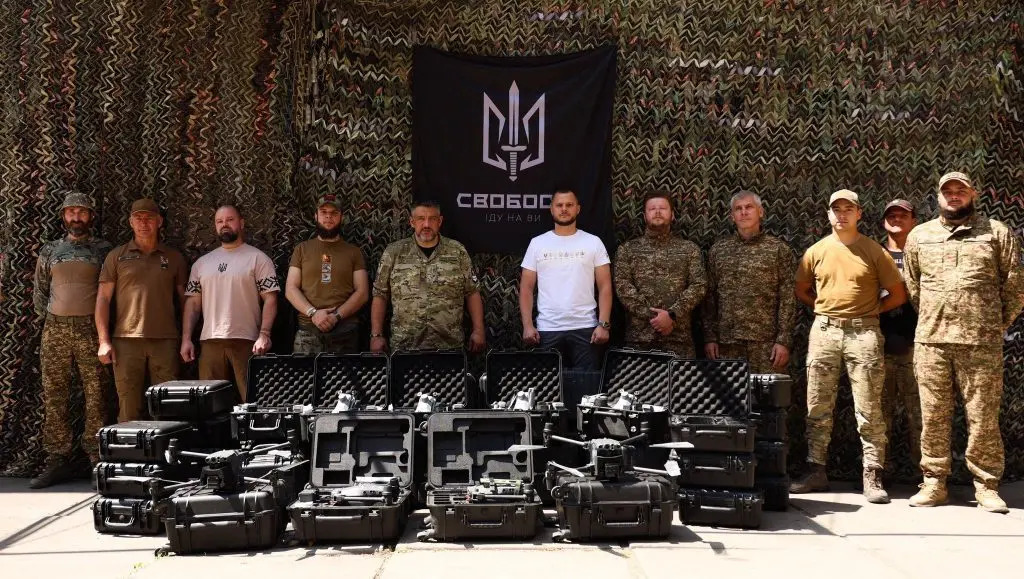 Микола Калашник: Півсотні квадрокоптерів передали батальйону «Свобода» 4-ї бригади Нацгвардії «Рубіж»
